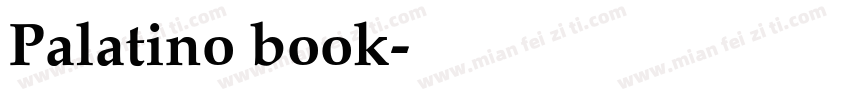 Palatino book字体转换
